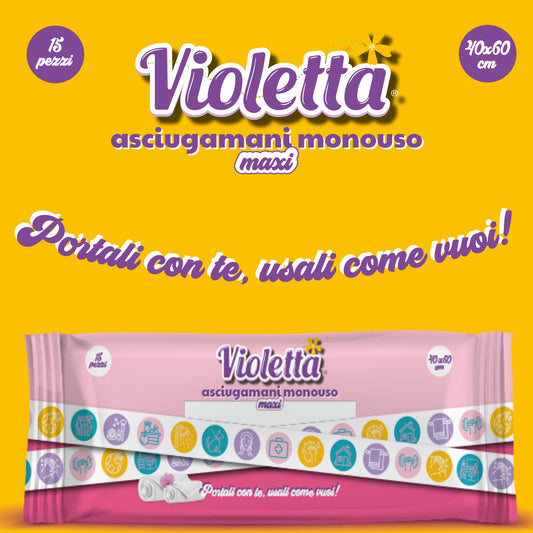Asciugamani Monouso Maxi Violetta: Praticità e Versatilità Senza Limiti
